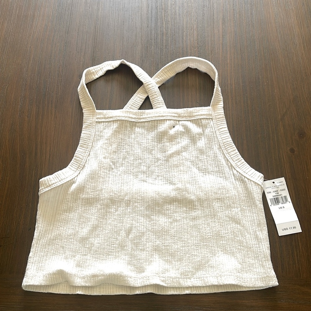 New with tags - American Eagle off white tank top size small